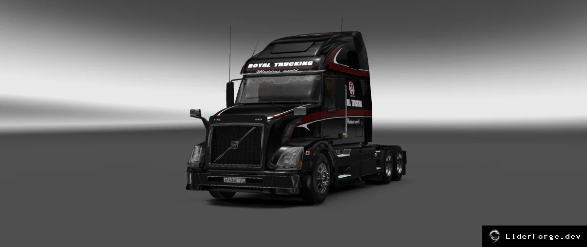 Обложка мода: Royal Trucking – новый скин для Volvo VNL670 в Euro Truck Simulator 2