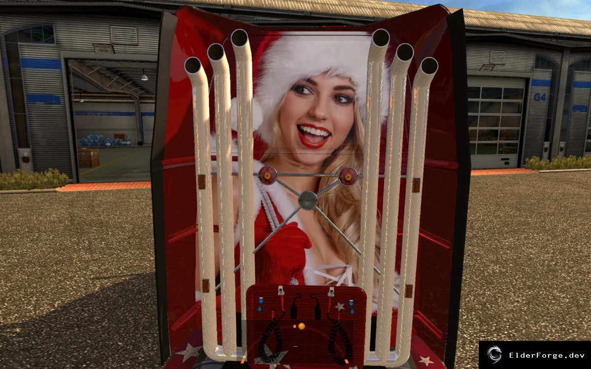 Обложка мода: Рождественский скин Volvo VNL 670 (Natale) для Euro Truck Simulator 2