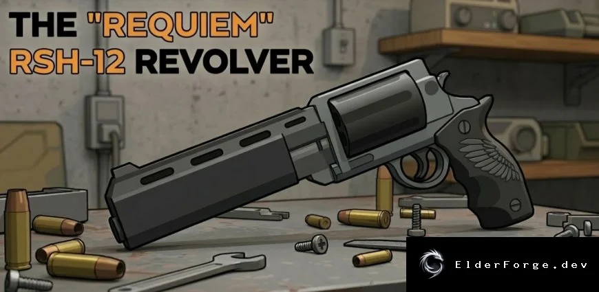 RSh-12 Requiem – тяжёлый штурмовой револьвер 12.7 мм для RimWorld