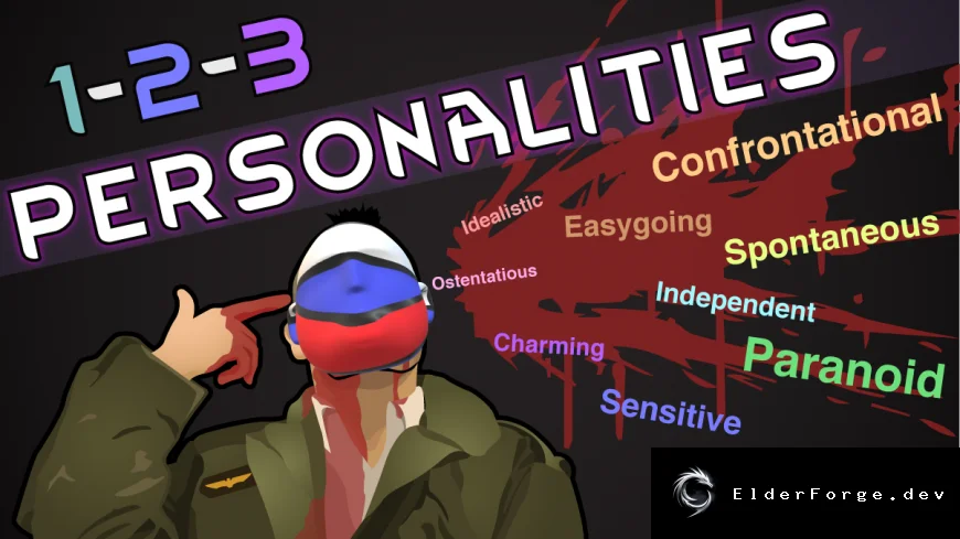 Русификатор 1‑2‑3 Personalities для RimWorld
