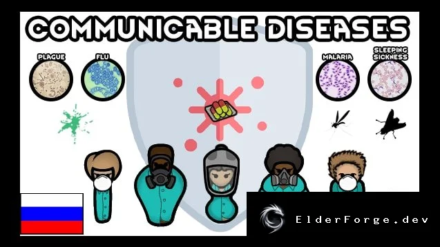 Обложка мода: Русификатор Communicable Diseases для RimWorld – полная локализация