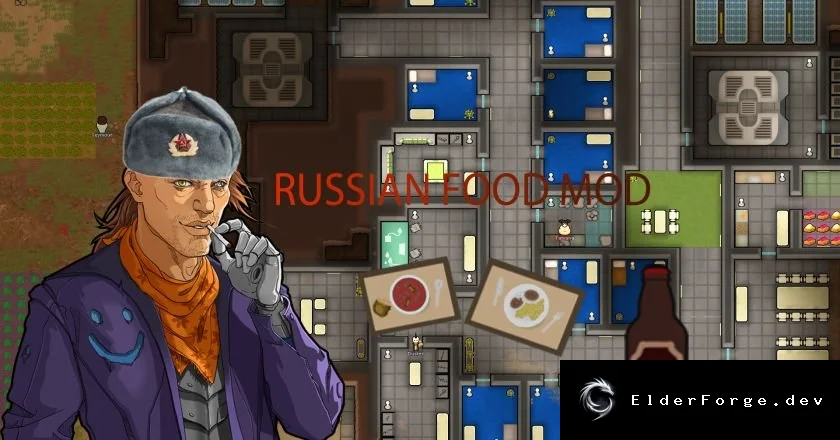 Русская традиционная еда для RimWorld – квас, борщ, окрошка и котлеты