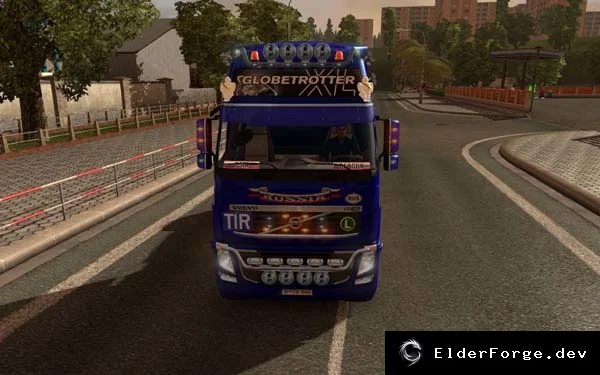 Обложка мода: Русский скин Volvo для Euro Truck Simulator 2 – детализированный внешний вид