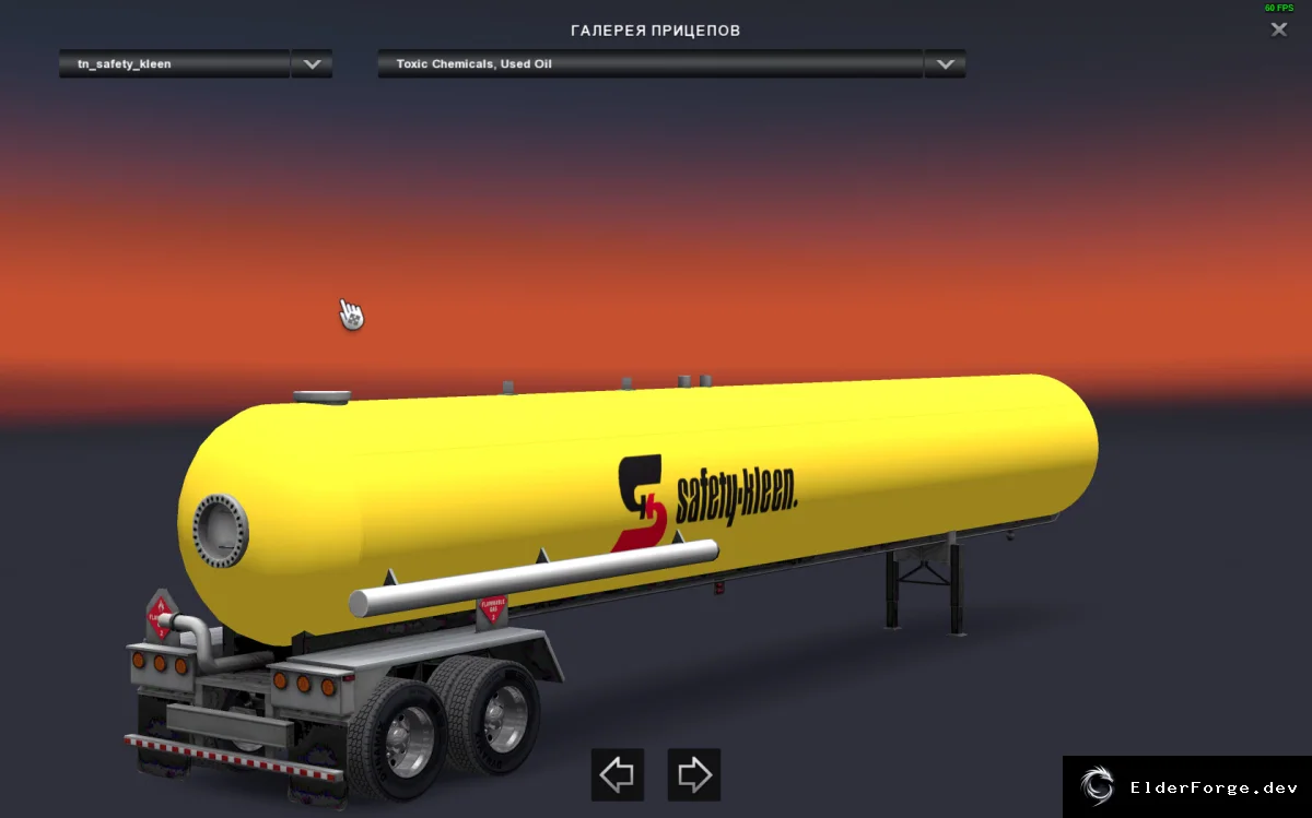 Обложка мода: Safety‑Kleen Tanker для ETS2 1.26 – автономный химический автотранспорт
