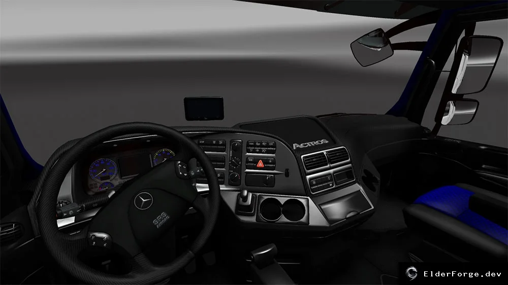 Обложка мода: Салон Blueline для Mercedes MP3 – новый интерьер в ETS2