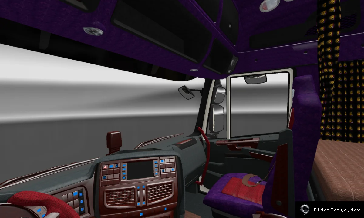Обложка мода: Салон IVECO HiWay для Euro Truck Simulator 2 – реалистичный интерьер