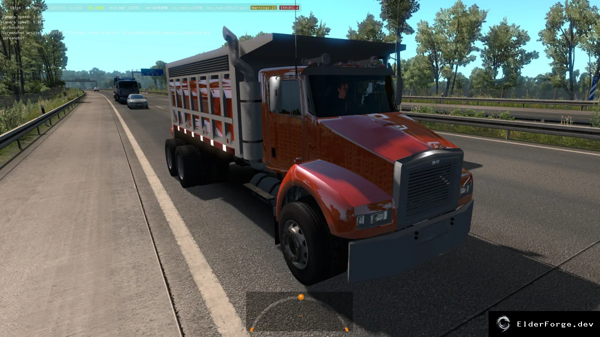 Обложка мода: Самосвал в трафик для Euro Truck Simulator 2 – версия 1.35.x