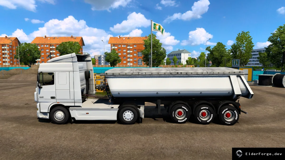 Обложка мода: Самосвал‑прицеп в собственность для Euro Truck Simulator 2 (версии 1.41‑1.42)