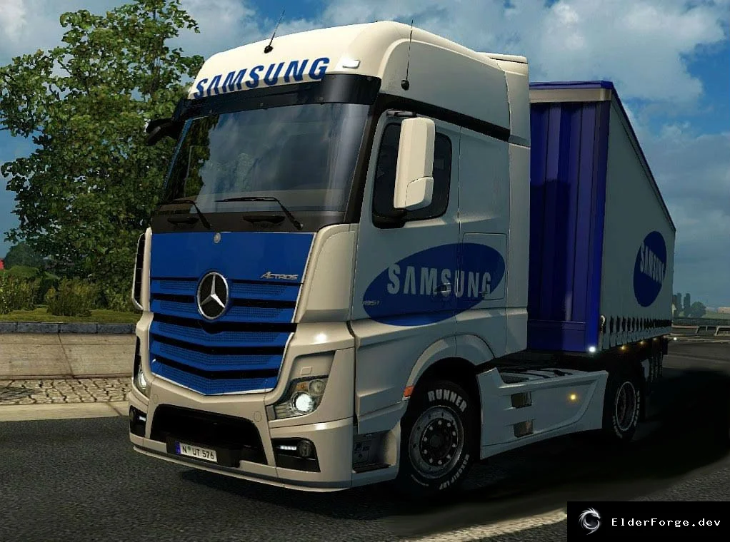 Обложка мода: Samsung Pack для Mercedes MP4 в Euro Truck Simulator 2