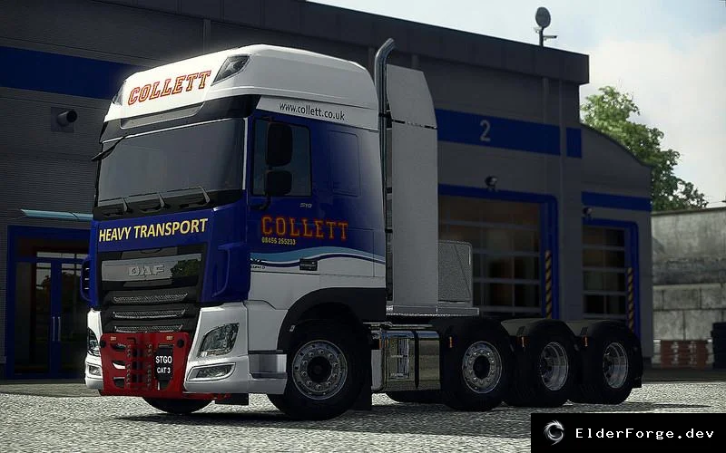 Обложка мода: Шасси для тяжёлых грузов на DAF Euro 6 – мод для ETS2 v1.4
