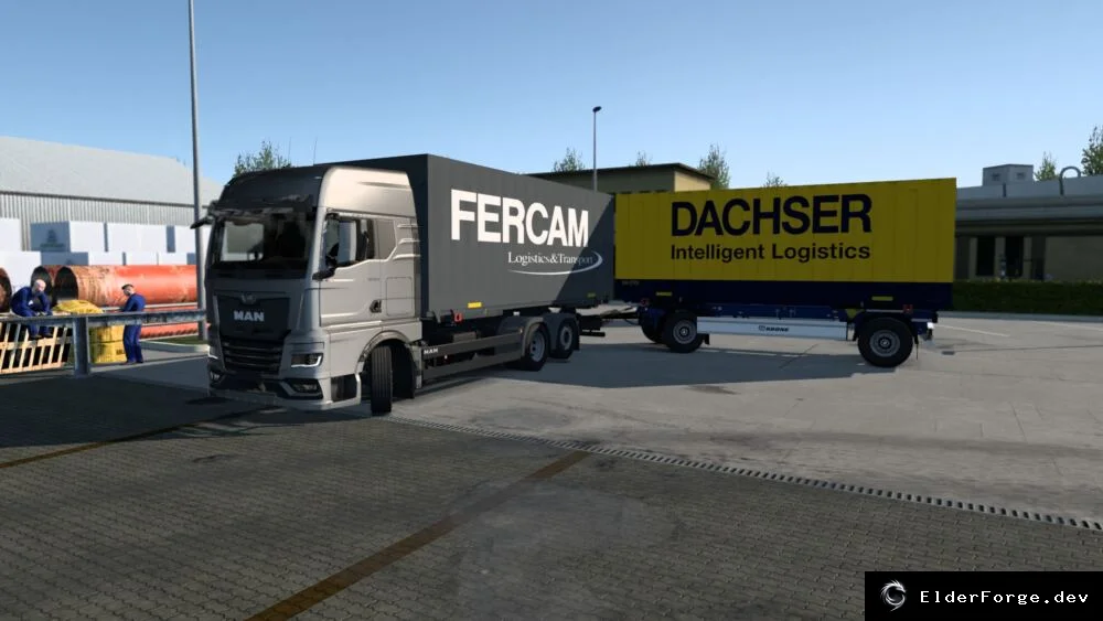 Обложка мода: Шасси MAN TGX 2020 со сменным кузовом для Euro Truck Simulator 2 (версия 1.43)