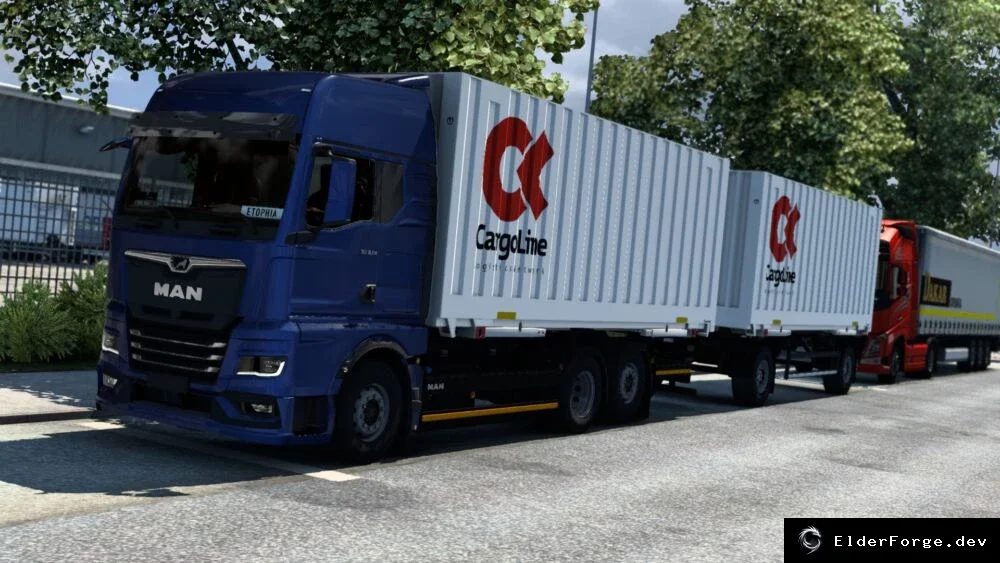 Обложка мода: Шасси с меняемым кузовом для MAN TGX 2020 – мод для Euro Truck Simulator 2 (ETS2) 1.44