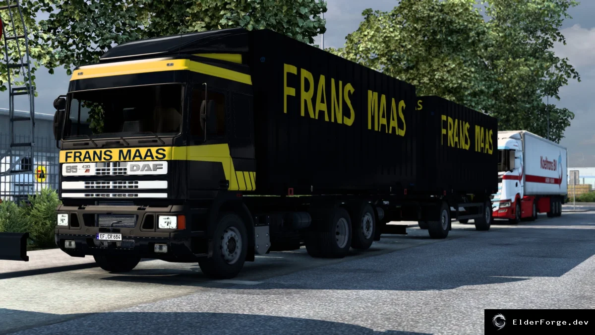 Обложка мода: Шасси со сменным кузовом для DAF 95 ATI – мод для Euro Truck Simulator 2