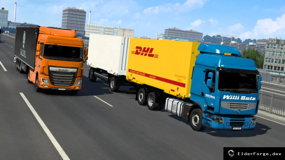 Обложка мода: Шасси со сменным кузовом для Renault T Range/Premium – мод для Euro Truck Simulator 2 (ETS2)…