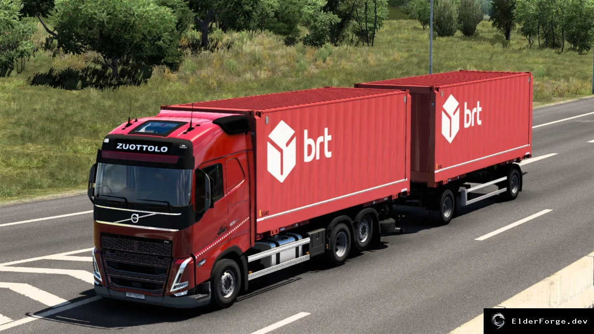 Обложка мода: Шасси со сменным кузовом для Volvo FH 2020 в ETS2 – мод v1.1