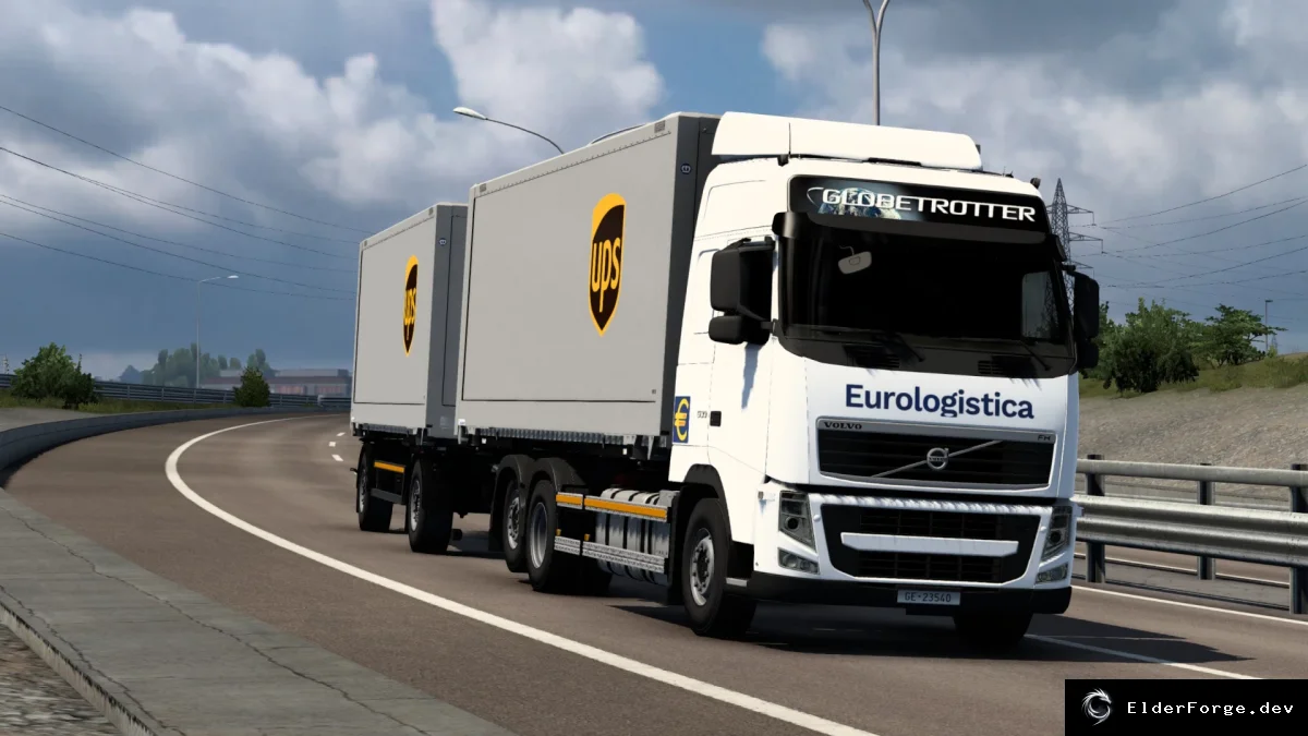 Обложка мода: Шасси со сменным кузовом для Volvo FH 3rd Generation – мод для ETS2
