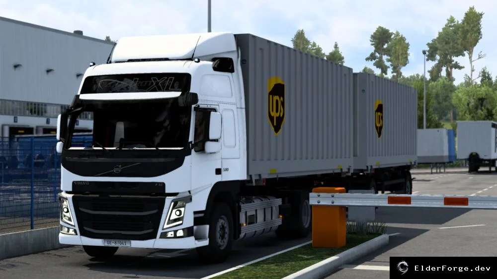 Обложка мода: Шасси со сменным кузовом для Volvo FM – мод для Euro Truck Simulator 2 (версии 1.44)