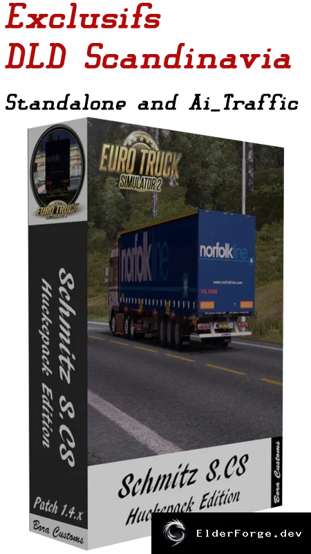 Обложка мода: Scandinavia Schmitz Hupa Curtain для Euro Truck Simulator 2 – версия 1.17.x