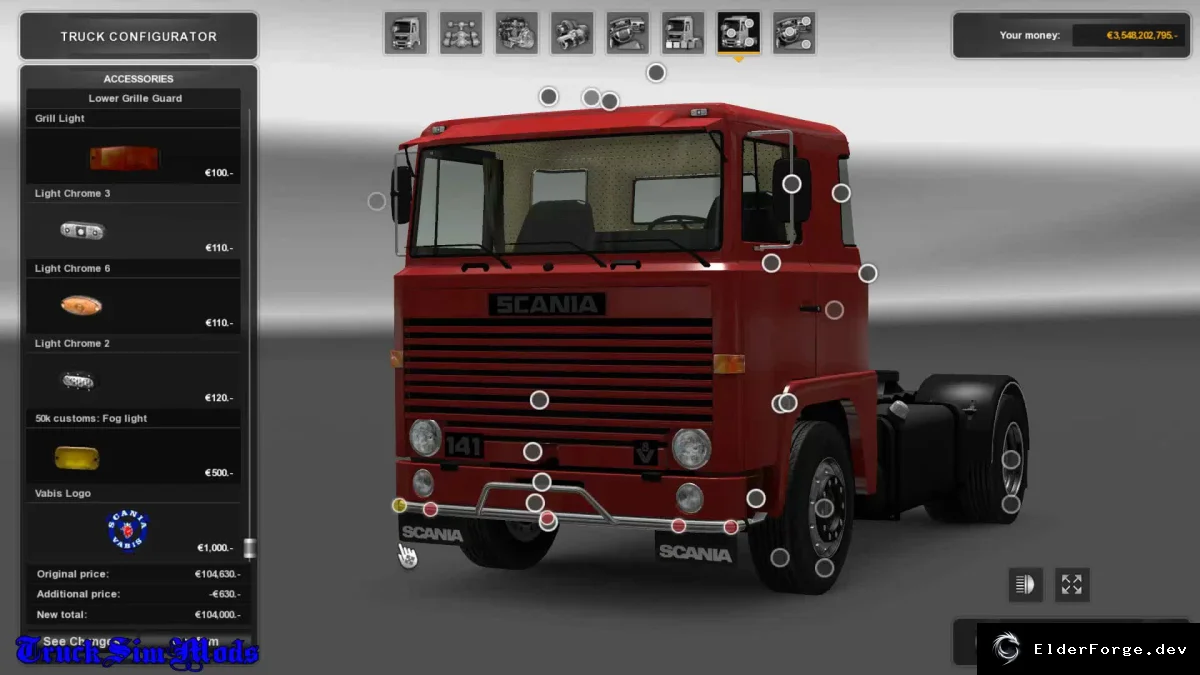 Обложка мода: Scania 1 Series (111 &amp; 141) – новые кабины, шасси и тюнинг для Euro Truck Simulator 2