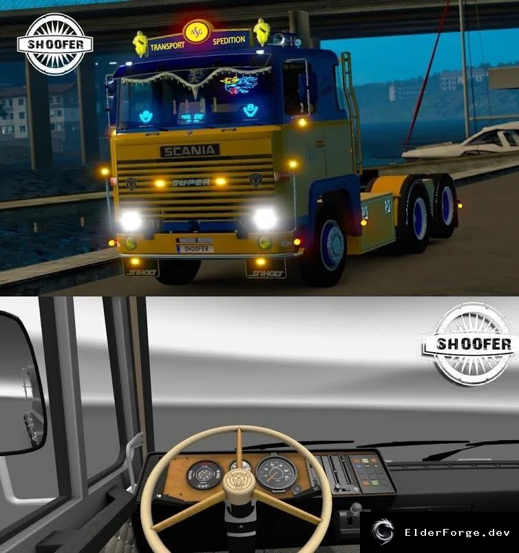 Обложка мода: Scania 1 Series V8 Sound для Euro Truck Simulator 2 (v2.0)