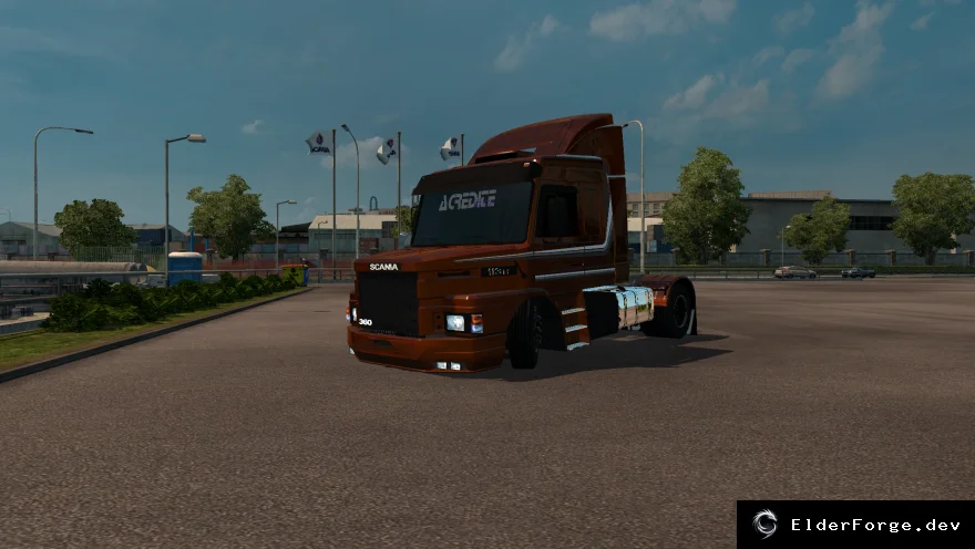 Обложка мода: Scania 113 с аксессуарами и двумя салонами для Euro Truck Simulator 2