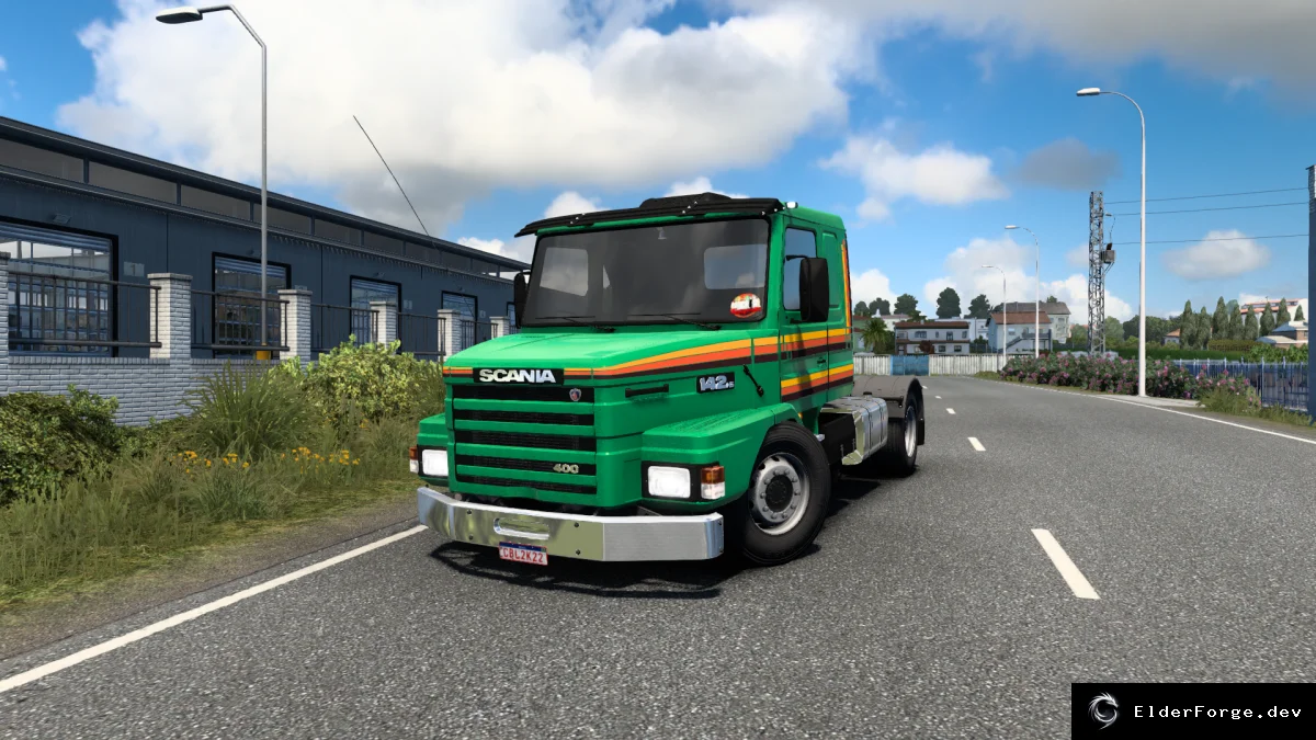Обложка мода: SCANIA 142HS для Euro Truck Simulator 2 – полная комплектация (ETS2 1.44/1.45)