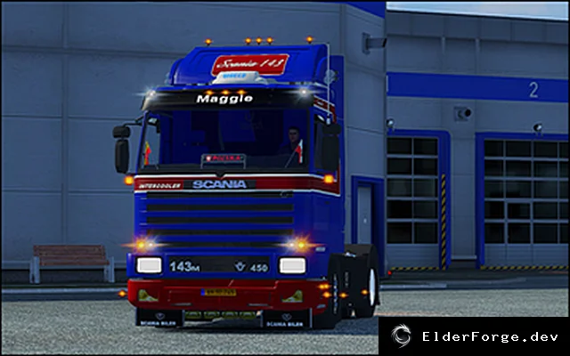 Обложка мода: Scania 143m с оригинальным звуком для Euro Truck Simulator 2