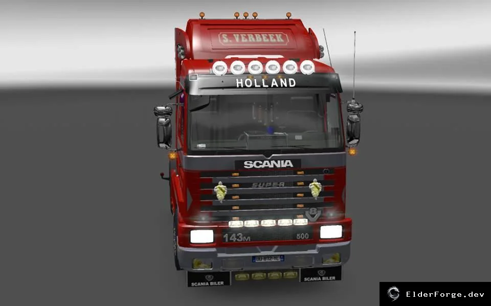Обложка мода: Scania 143m Verbeek – новый интерьер и звук для ETS2