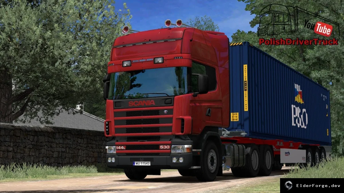 Обложка мода: Scania 146L V8 – Переработанные звуки для Euro Truck Simulator 2 (v1.0, 1.41.x)