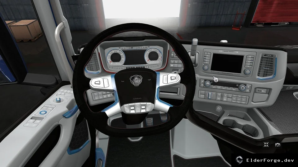 Обложка мода: Scania 2016 – новый интерьер для Euro Truck Simulator 2 (ETS2)