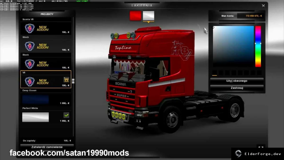 Обложка мода: Scania 4 v2.1 – обновлённый грузовик для Euro Truck Simulator 2 (совместимо с 1.18)