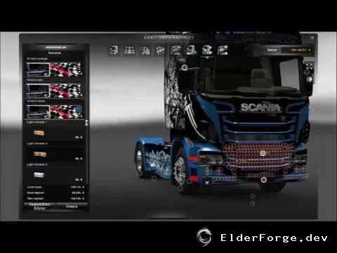 Обложка мода: SCANIA Big Tuning Mod для Euro Truck Simulator 2 – полное тюнинг‑обновление