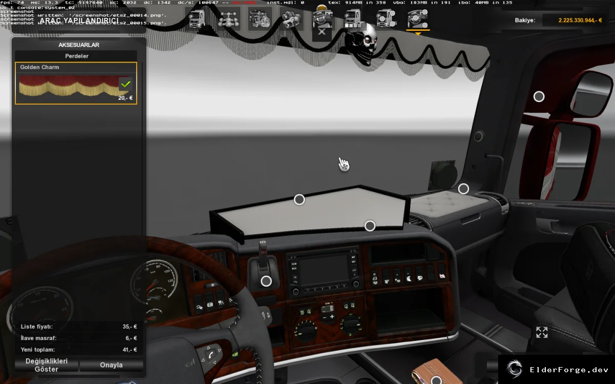 Обложка мода: Scania Frank De Ridder – автономный 6‑слотовый грузовик для Euro Truck Simulator 2