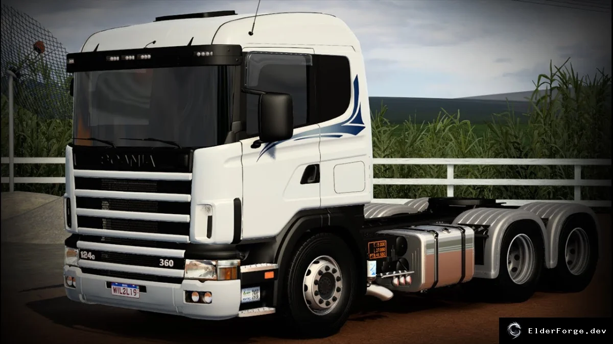 Обложка мода: Scania Frontal 124 для Euro Truck Simulator 2 – новый грузовик с тюнингом
