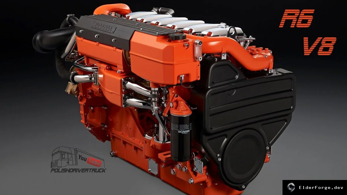 Обложка мода: Scania L6/V8 Open Pipe Next Stage III – новые звуки двигателя для ETS2