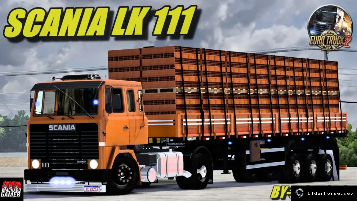 Обложка мода: Scania LK 111 – классический грузовик для Euro Truck Simulator 2 (ETS2)