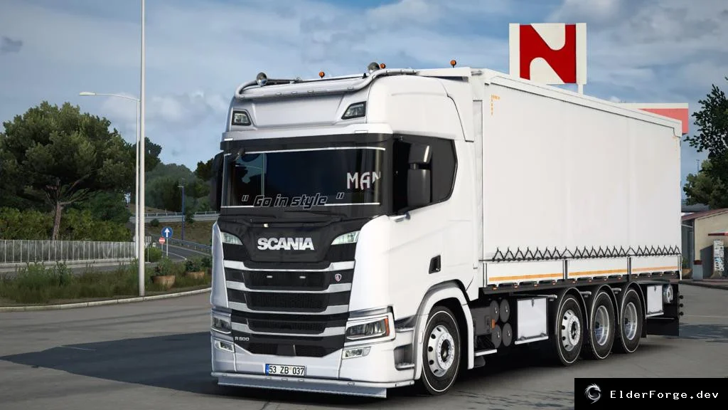 Обложка мода: Scania NG R500 Tandem – новый грузовик для Euro Truck Simulator 2