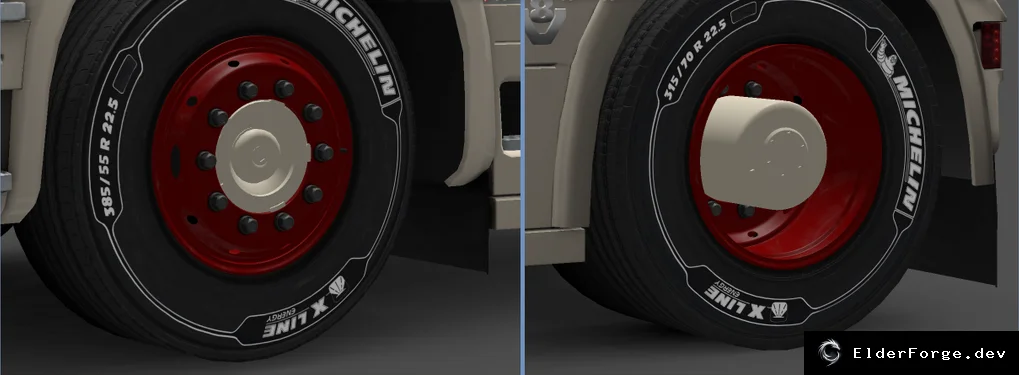 Обложка мода: Scania Old Wheels для ETS2 – классические диски, ступицы и гайки (v1.27)