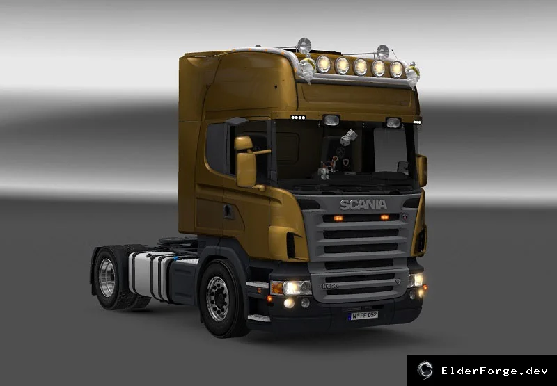 Обложка мода: Scania R 2008 с интерьером – мод для Euro Truck Simulator 2