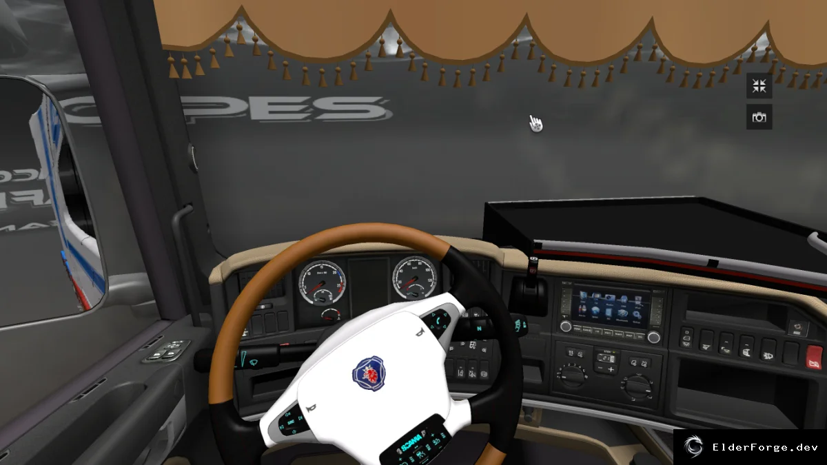 Обложка мода: Scania R 2008 (v2.1) – отдельный интерьер для Euro Truck Simulator 2