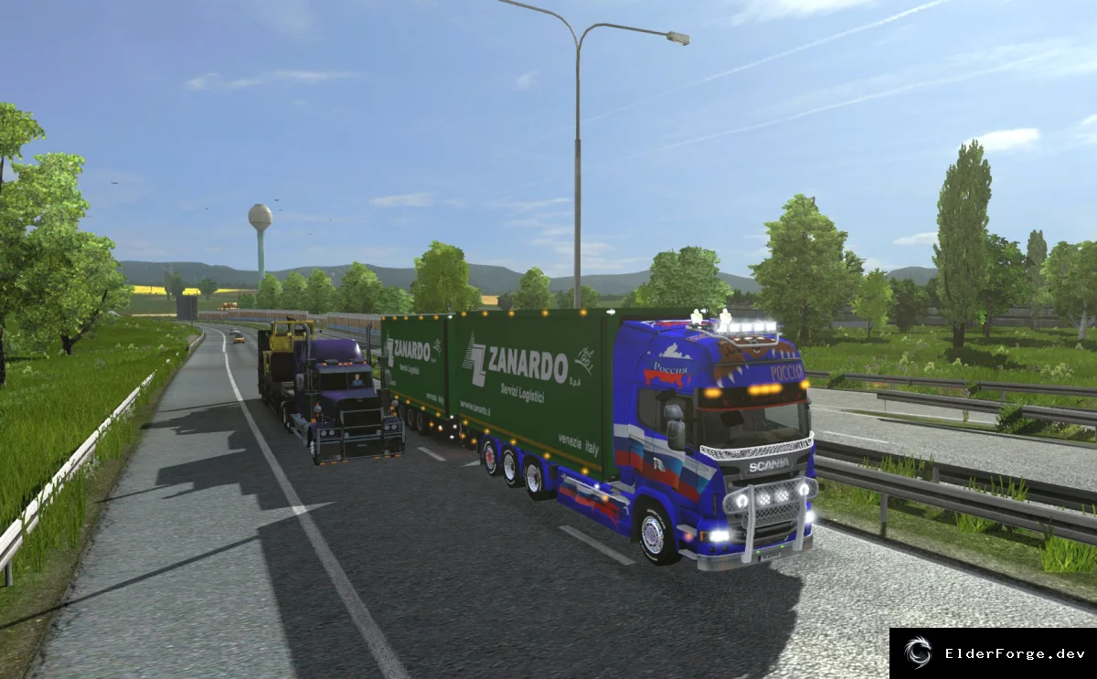 Обложка мода: Scania R 2009 Tandem для Euro Truck Simulator 2 – версия 1.15