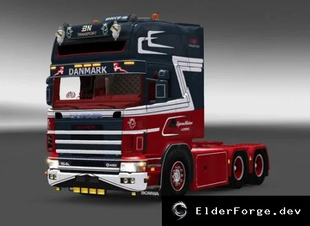 Обложка мода: Scania R 480 Bjarne Niellsen – новый грузовик для Euro Truck Simulator 2