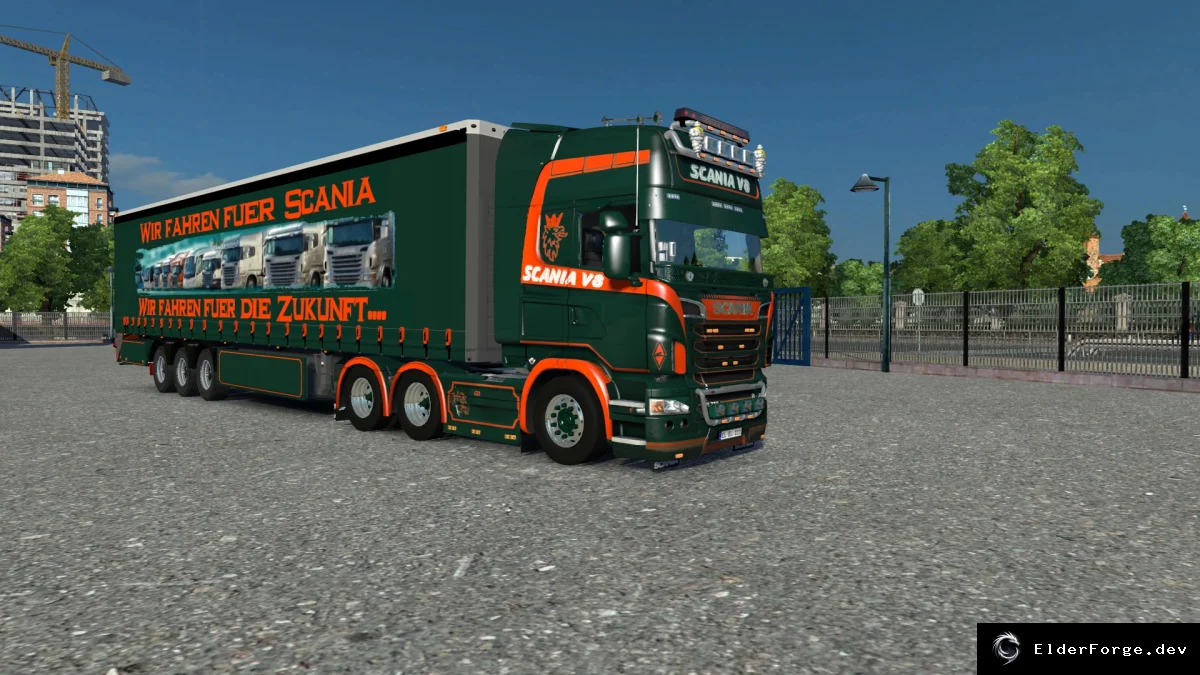 Обложка мода: Scania R Combo Pack + для Euro Truck Simulator 2 – новые транспортные модели и прицепы