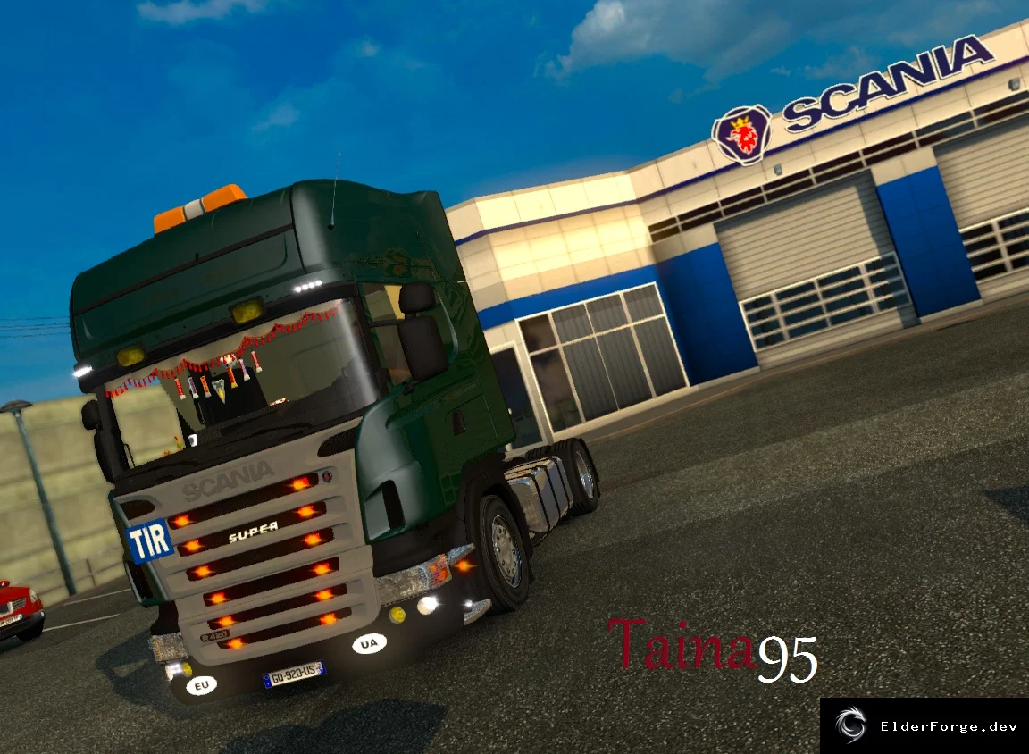 Обложка мода: Scania R420 V для ETS2 – классический интерьер, отдельный слот, поддержка DLC Cabin Accessories