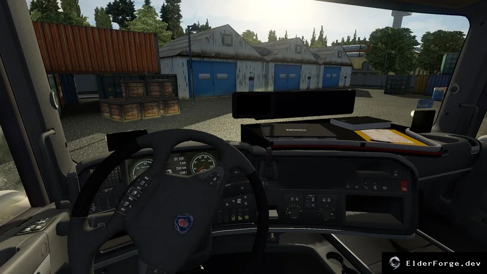Обложка мода: Scania R450 для Euro Truck Simulator 2 – новые колёса, салон и тюнинг