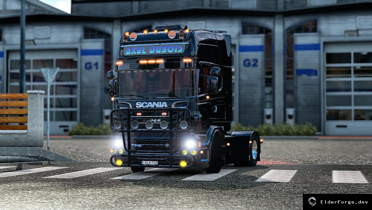 Обложка мода: Scania R500 Axel Dubois + Lamberet SR2 Trailer – Тюнинг для Euro Truck Simulator 2
