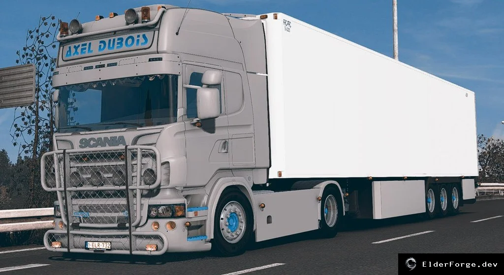 Обложка мода: Scania R500 Axel Dubois – уникальный салон и колёса для ETS2
