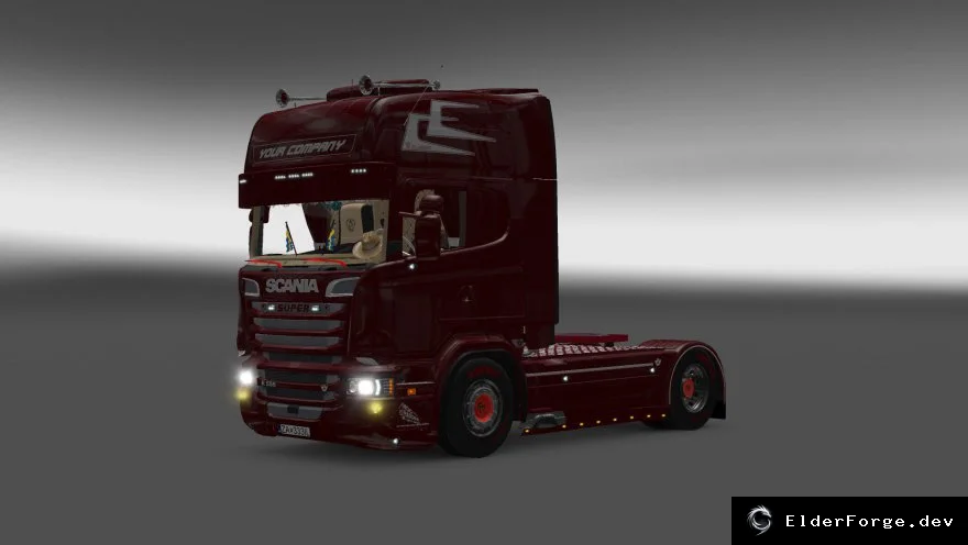 Обложка мода: Scania R500 – новый интерьер для Euro Truck Simulator 2 (ETS2)