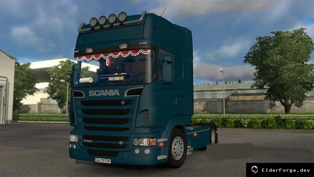 Обложка мода: Scania R500 V8 – новый тюнинг для Euro Truck Simulator 2