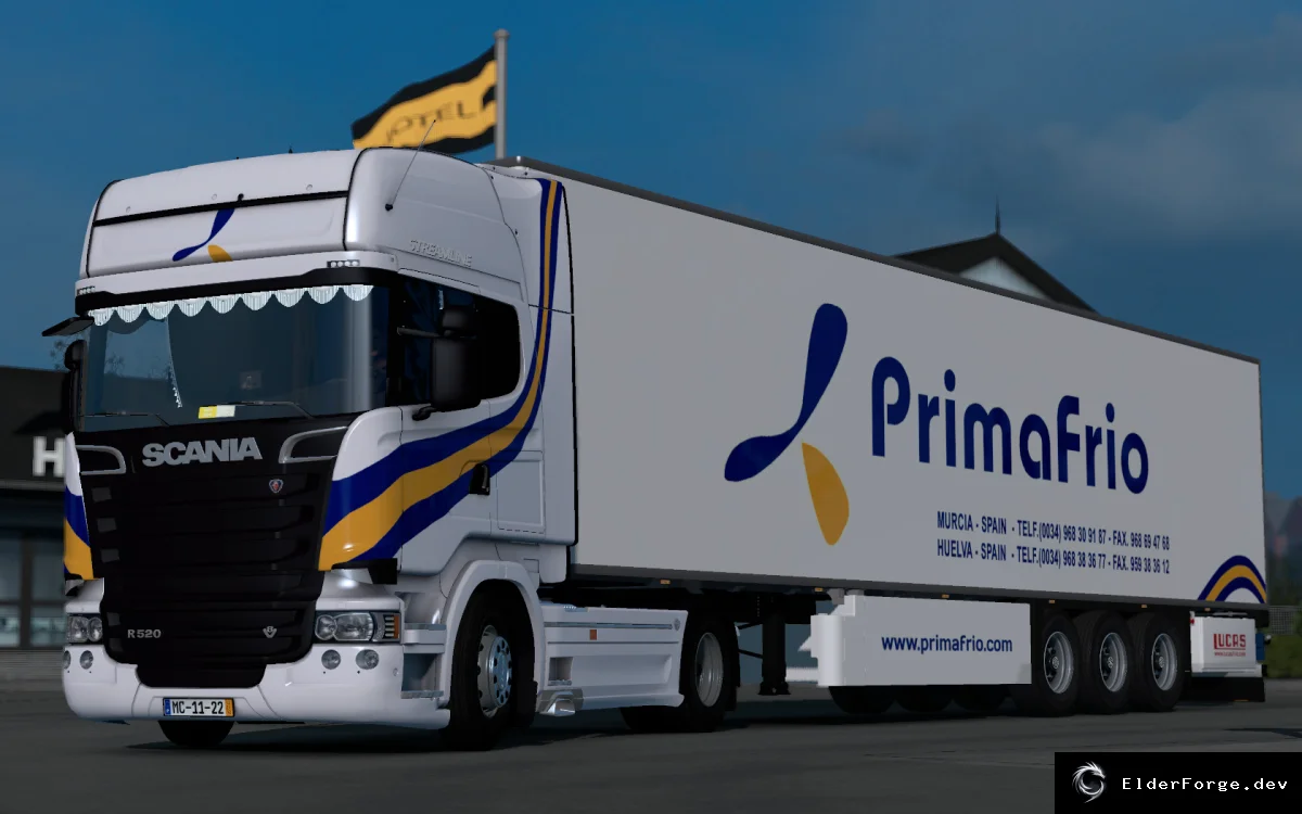 Обложка мода: Scania R520 V8 – Тюнинг для Euro Truck Simulator 2